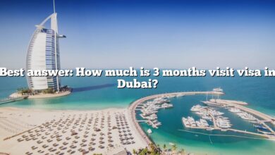 Best answer: How much is 3 months visit visa in Dubai?