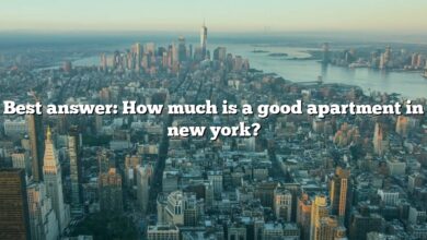 Best answer: How much is a good apartment in new york?