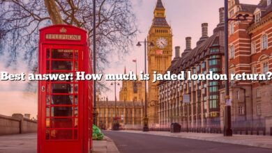 Best answer: How much is jaded london return?