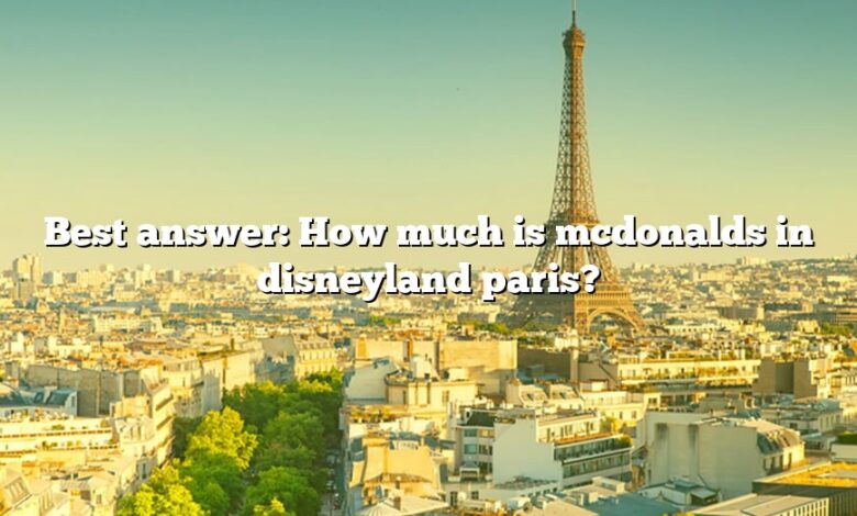 Best answer: How much is mcdonalds in disneyland paris?