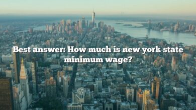 Best answer: How much is new york state minimum wage?