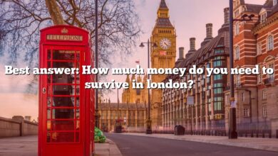 Best answer: How much money do you need to survive in london?