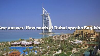 Best answer: How much of Dubai speaks English?