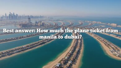Best answer: How much the plane ticket from manila to dubai?