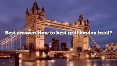 Best answer: How to best grill london broil?