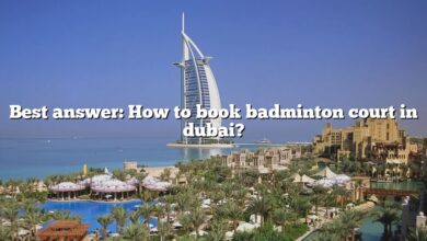 Best answer: How to book badminton court in dubai?