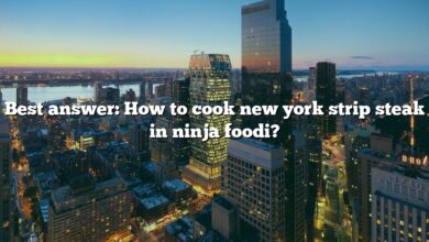 Best answer: How to cook new york strip steak in ninja foodi?