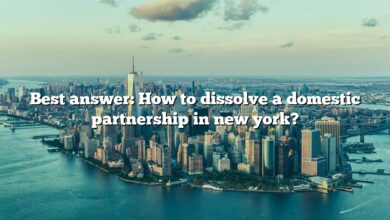 Best answer: How to dissolve a domestic partnership in new york?