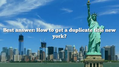 Best answer: How to get a duplicate title new york?