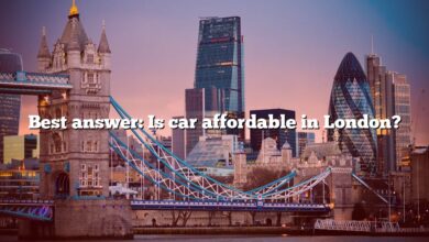 Best answer: Is car affordable in London?