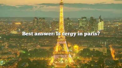 Best answer: Is cergy in paris?
