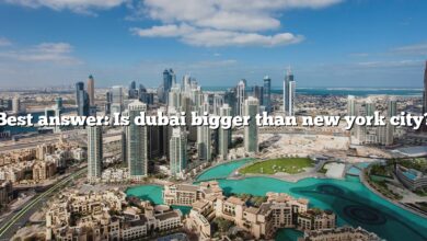 Best answer: Is dubai bigger than new york city?