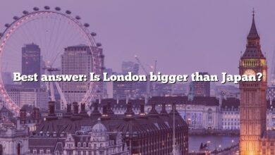 Best answer: Is London bigger than Japan?