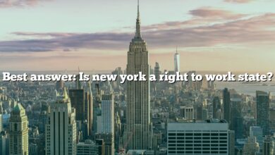 Best answer: Is new york a right to work state?