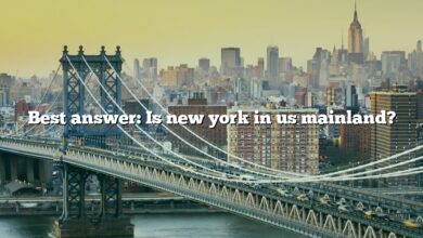 Best answer: Is new york in us mainland?