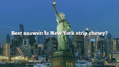 Best answer: Is New York strip chewy?