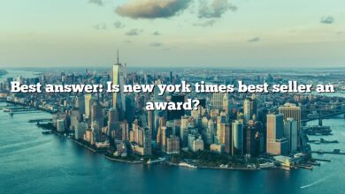 Best answer: Is new york times best seller an award?