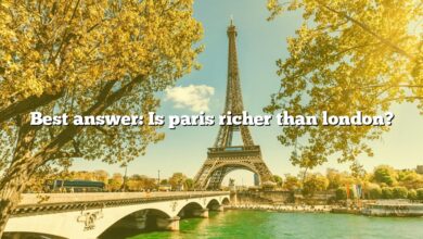 Best answer: Is paris richer than london?