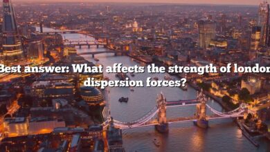Best answer: What affects the strength of london dispersion forces?
