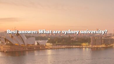 Best answer: What are sydney university?
