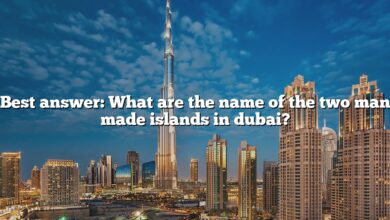 Best answer: What are the name of the two man made islands in dubai?