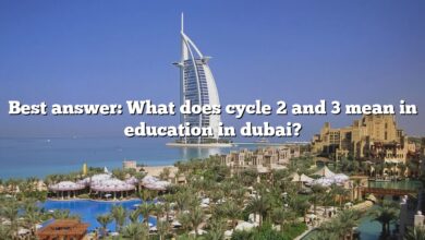 Best answer: What does cycle 2 and 3 mean in education in dubai?