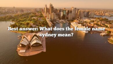 Best answer: What does the female name sydney mean?