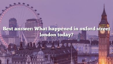 Best answer: What happened in oxford street london today?
