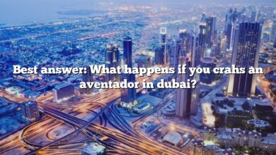 Best answer: What happens if you crahs an aventador in dubai?