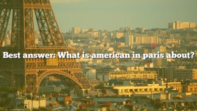 Best answer: What is american in paris about?