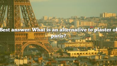 Best answer: What is an alternative to plaster of paris?