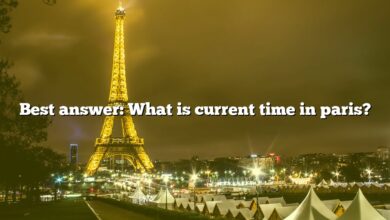 Best answer: What is current time in paris?