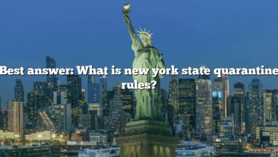 Best answer: What is new york state quarantine rules?