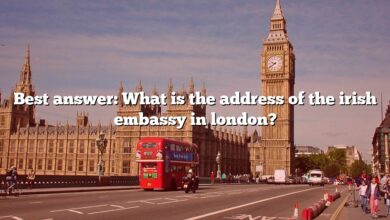 Best answer: What is the address of the irish embassy in london?