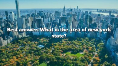 Best answer: What is the area of new york state?
