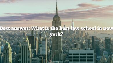 Best answer: What is the best law school in new york?