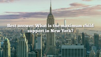 Best answer: What is the maximum child support in New York?