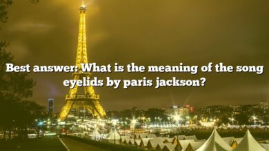 Best answer: What is the meaning of the song eyelids by paris jackson?