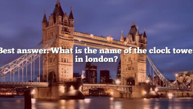 Best answer: What is the name of the clock tower in london?