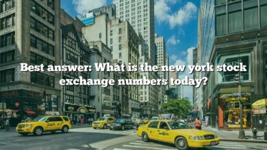 Best answer: What is the new york stock exchange numbers today?