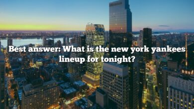 Best answer: What is the new york yankees lineup for tonight?