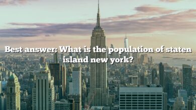 Best answer: What is the population of staten island new york?