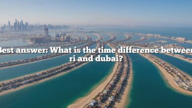 Best answer: What is the time difference between ri and dubai?
