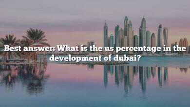 Best answer: What is the us percentage in the development of dubai?