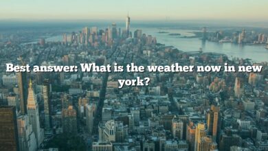 Best answer: What is the weather now in new york?