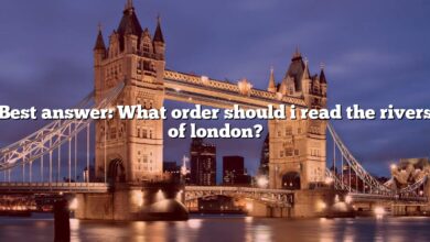 Best answer: What order should i read the rivers of london?
