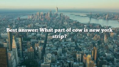 Best answer: What part of cow is new york strip?