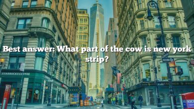 Best answer: What part of the cow is new york strip?