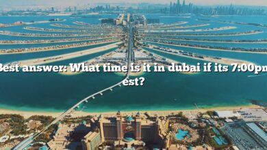 Best answer: What time is it in dubai if its 7:00pm est?