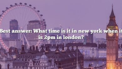 Best answer: What time is it in new york when it is 2pm in london?